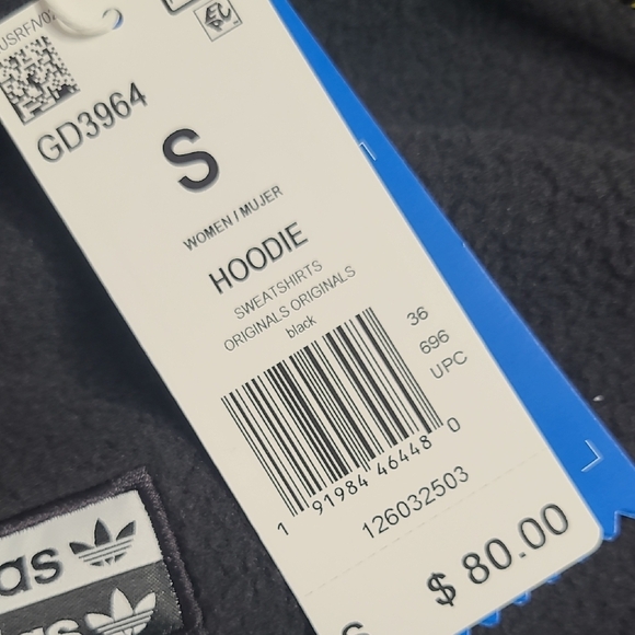 Adidas Black Sweatshirt with Signature Stripes - Picture 2 of 6